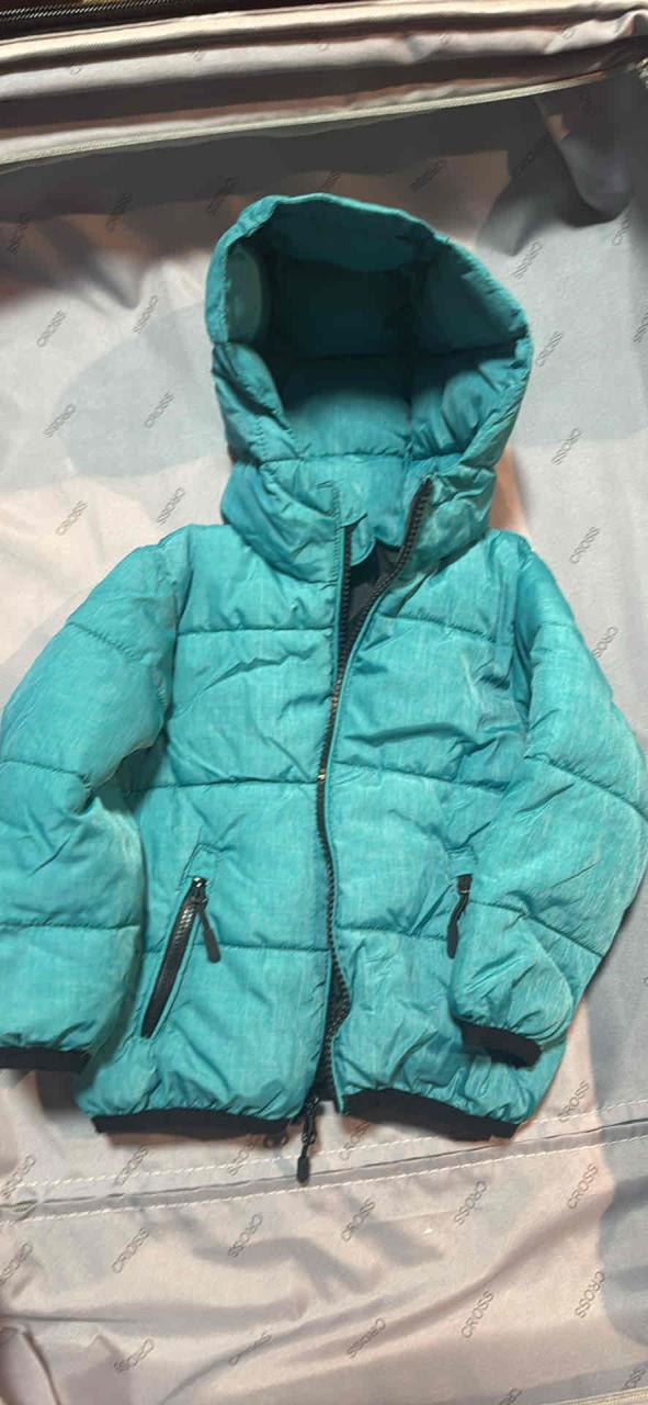 Parka turquesa con capucha (talla 18meses) - miniatura 2