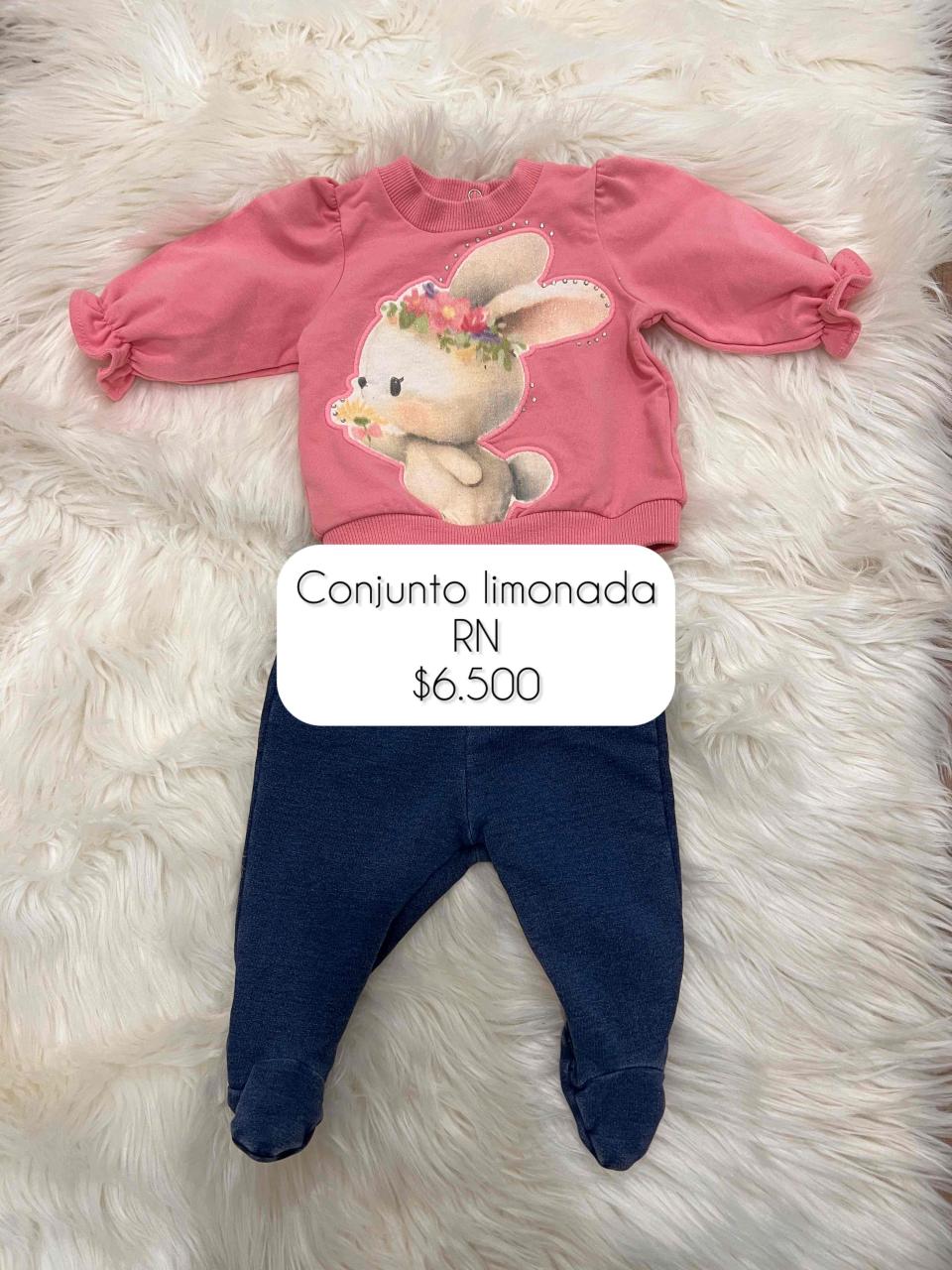 Conjunto bebé limonada