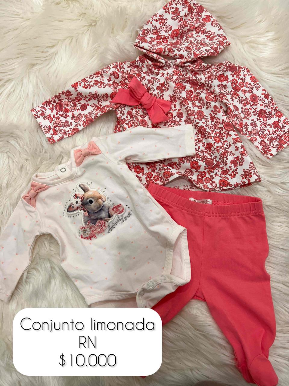 Conjunto bebé limonada