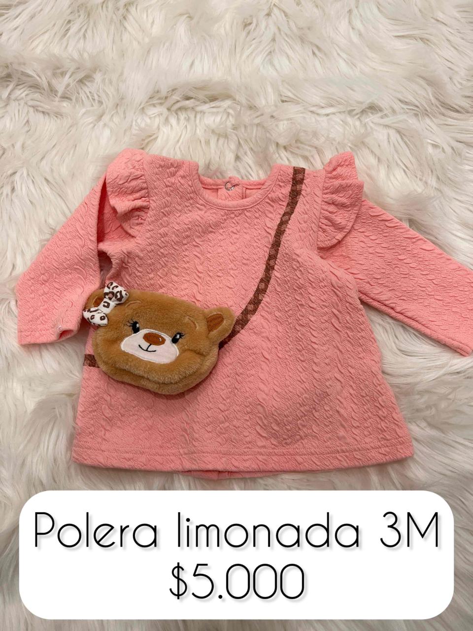 Polera rosa limonada