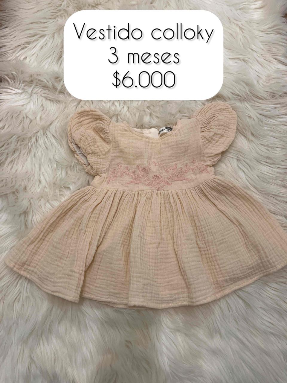 Vestido bebé Colloky 3 meses