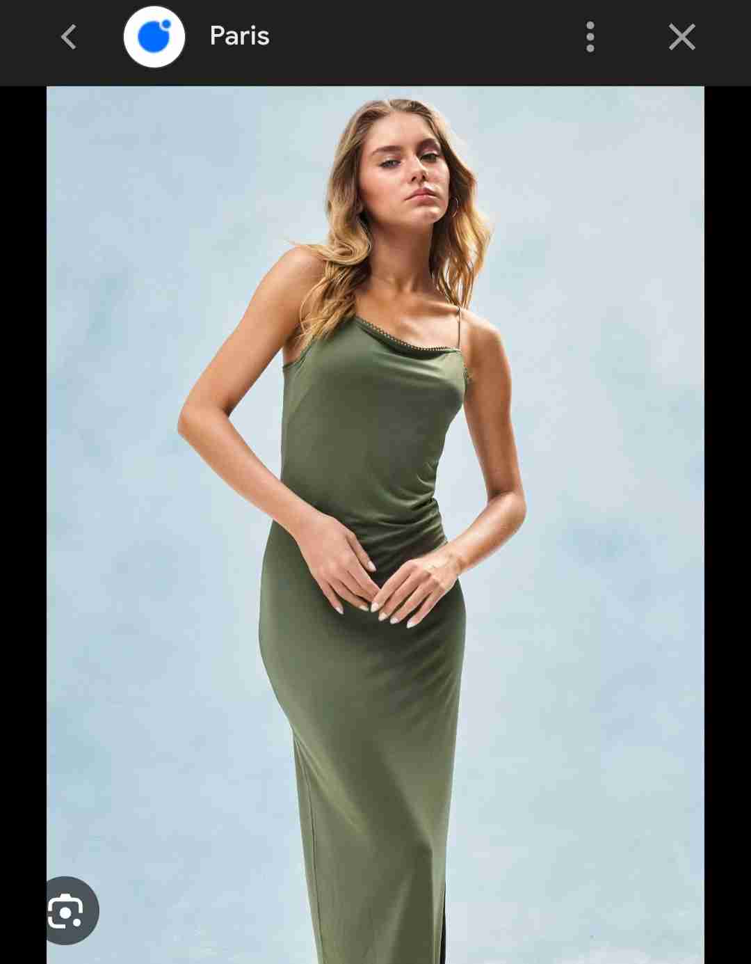 Vestido largo verde elegante