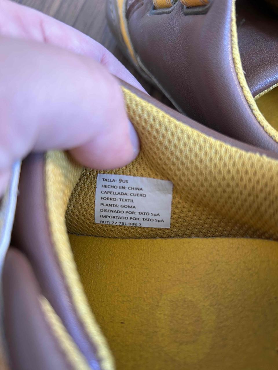 Zapatos ergonómicos niño café y amarillo - miniatura 2