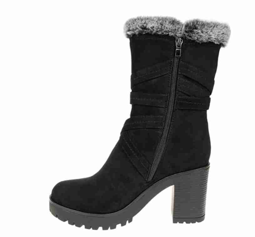 Botas negras con forro de felpa - miniatura 2