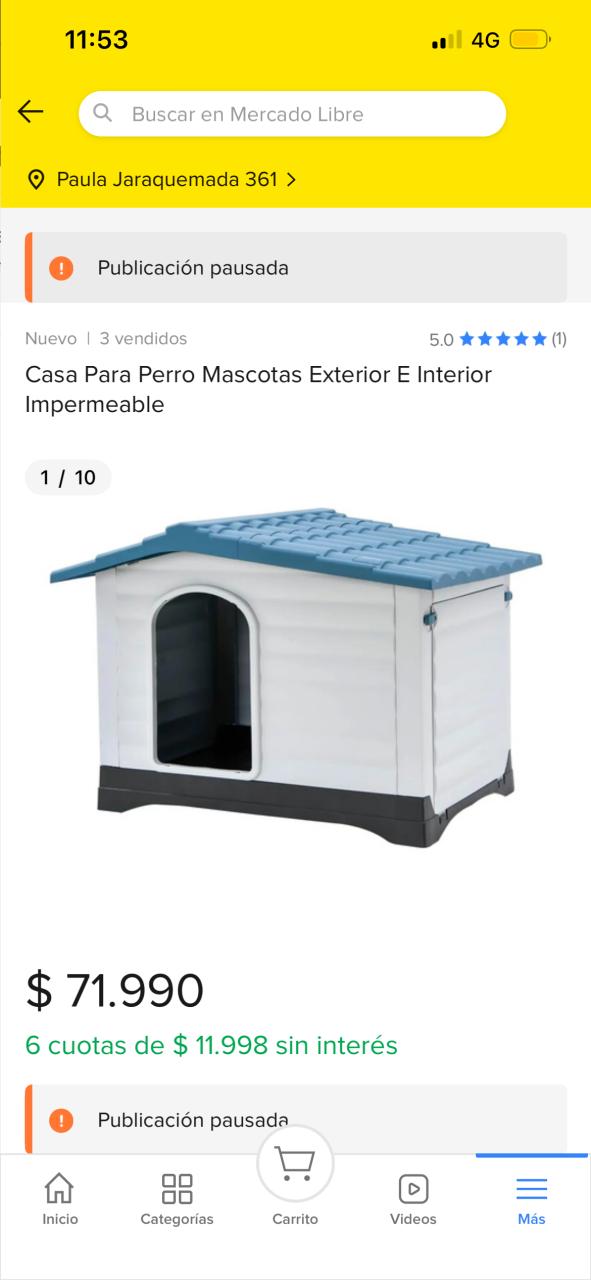 Casa para perro impermeable - miniatura 1