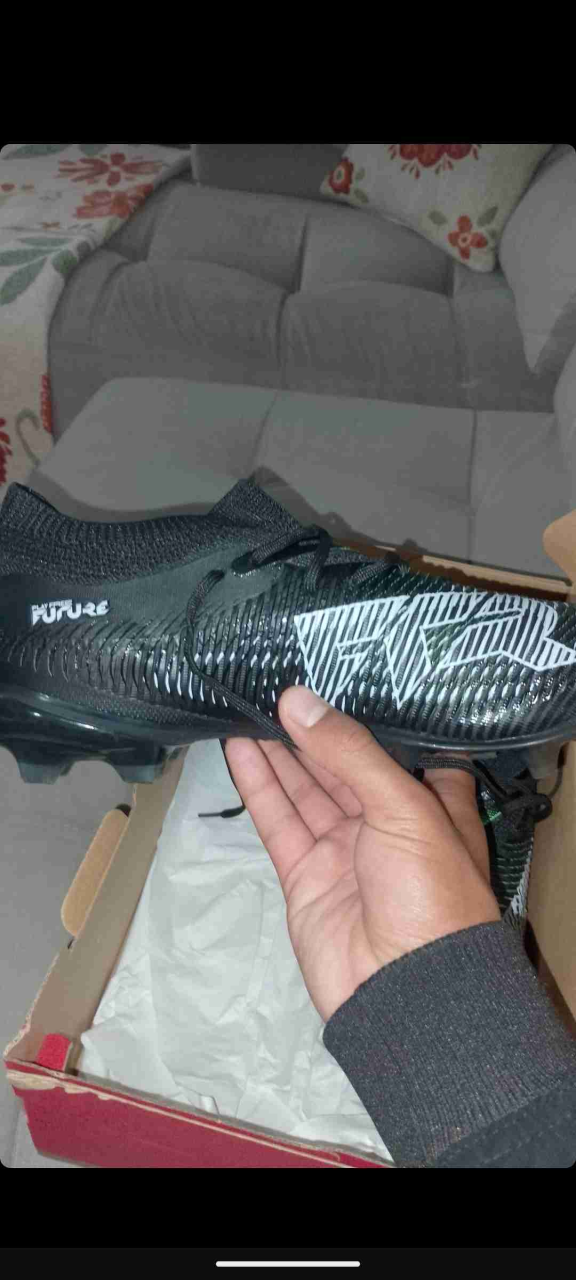 Zapatillas de fútbol puma future negras - miniatura 2