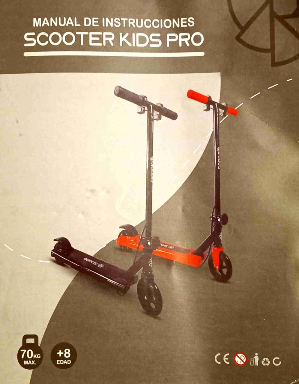 Scooter eléctrico rojo para niños. - miniatura 6