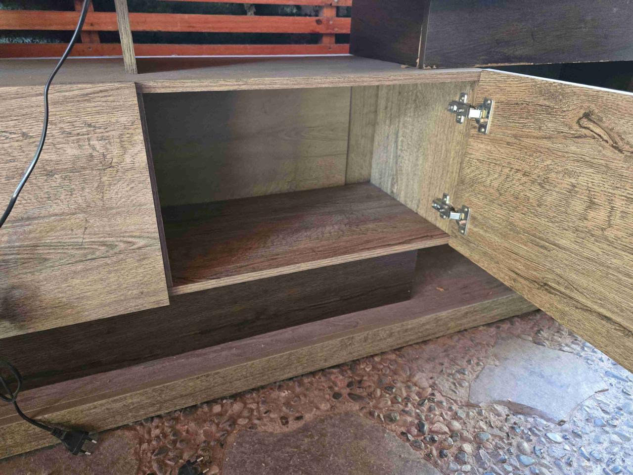 Mesa consola de madera rústica - miniatura 2