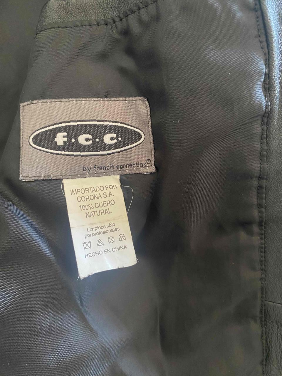 Chaqueta de cuero negra XL - miniatura 4