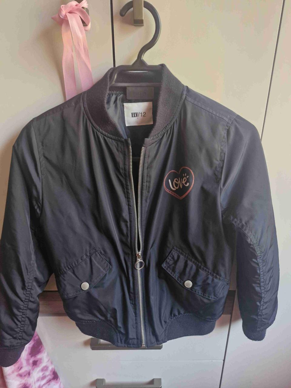 Chaqueta bomber negra infantil