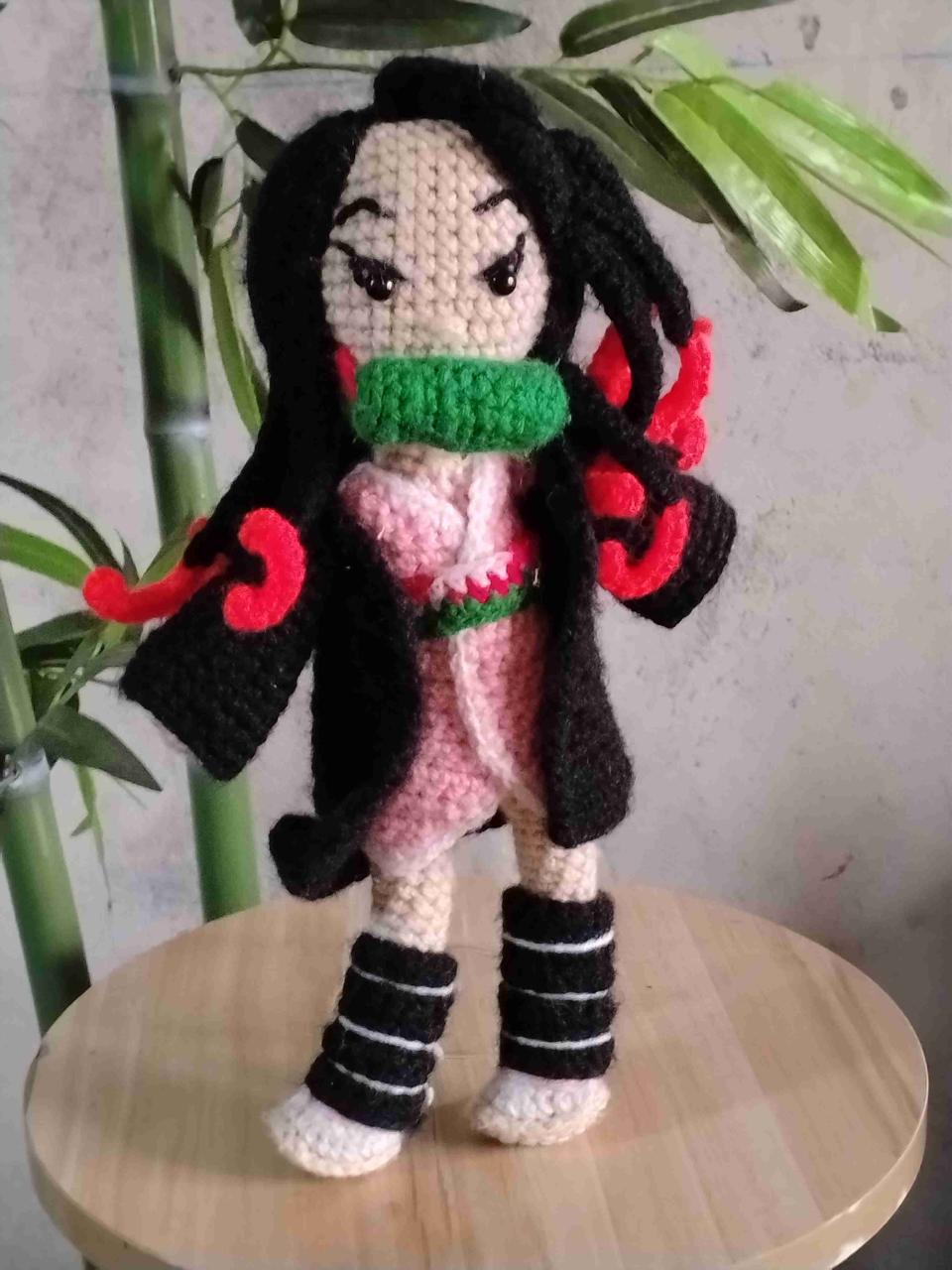 Muñeca amigurumi Nezuko - miniatura 1