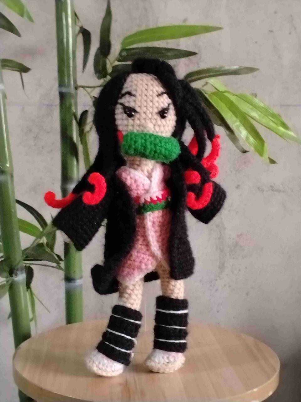 Muñeca amigurumi Nezuko - miniatura 2