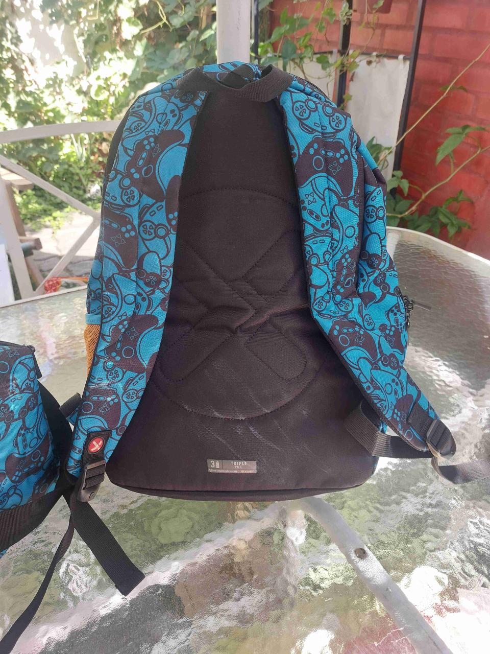 Set mochila azul con estampado - miniatura 2