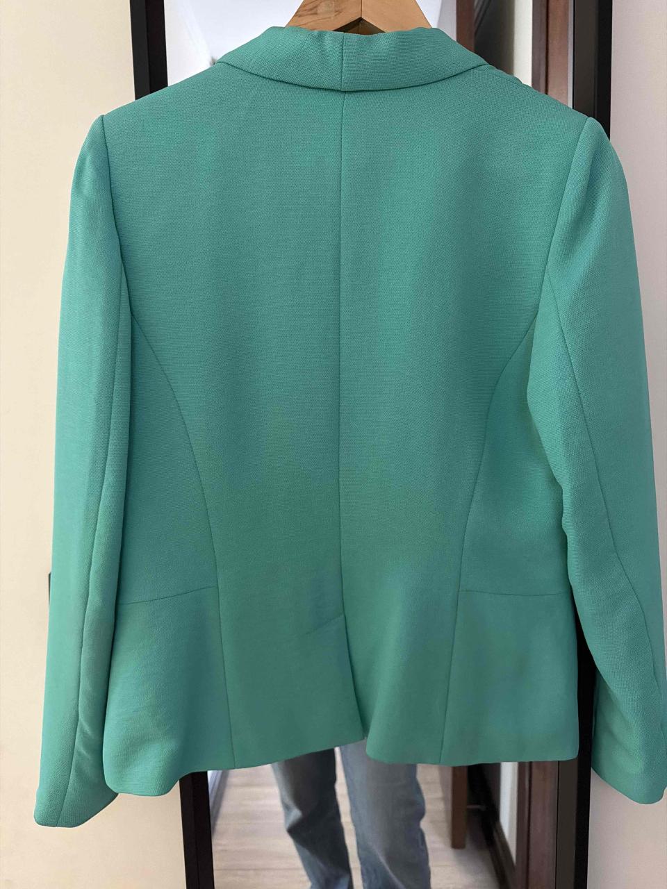 Blazer verde turquesa con cremallera - miniatura 2