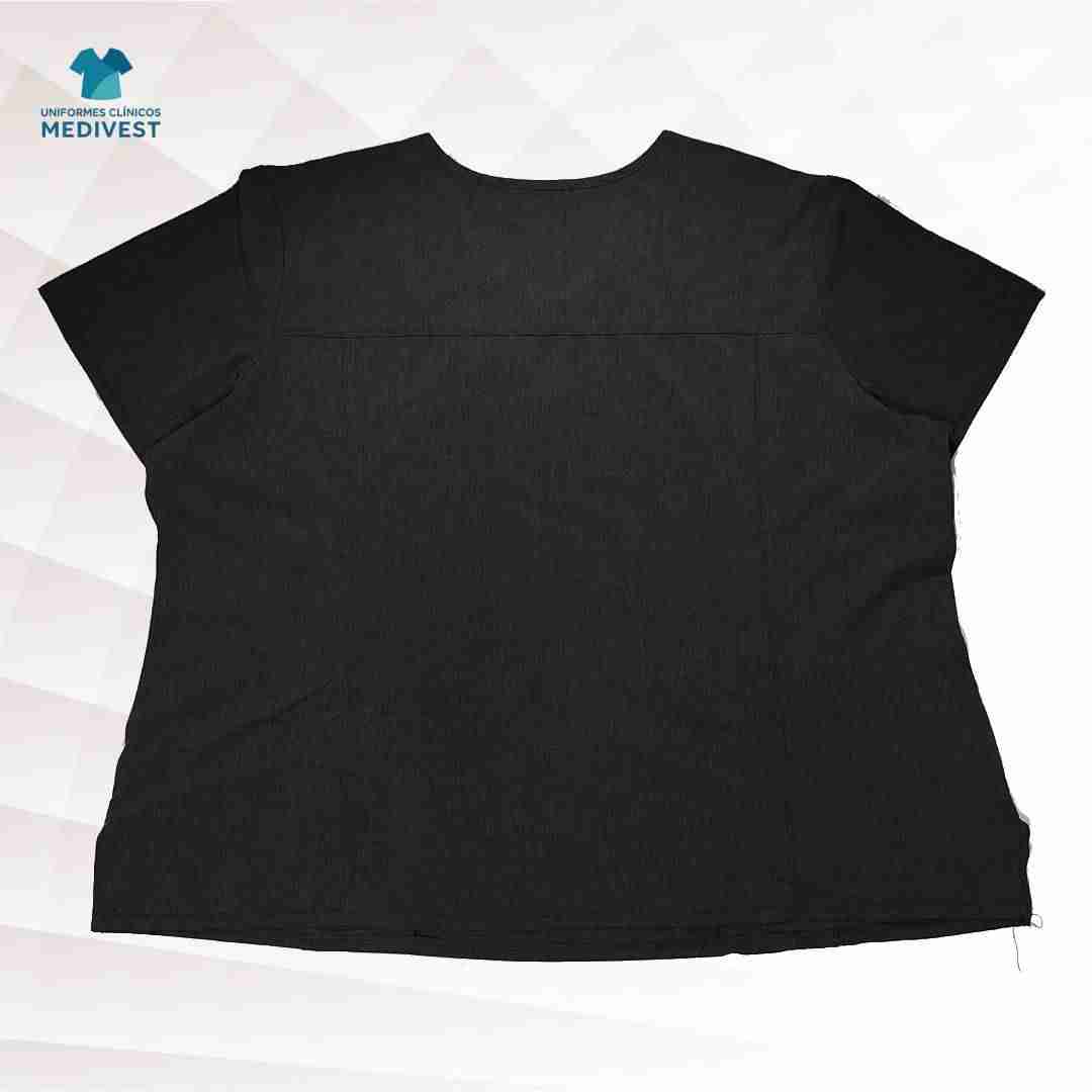Blusa clínica negra Medivest - miniatura 2