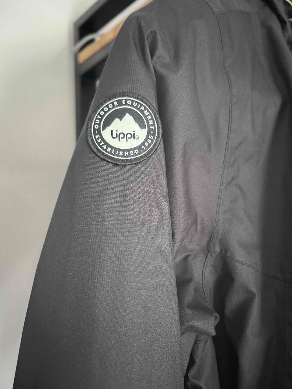 Chaqueta impermeable negra con capucha talla 14 - miniatura 3
