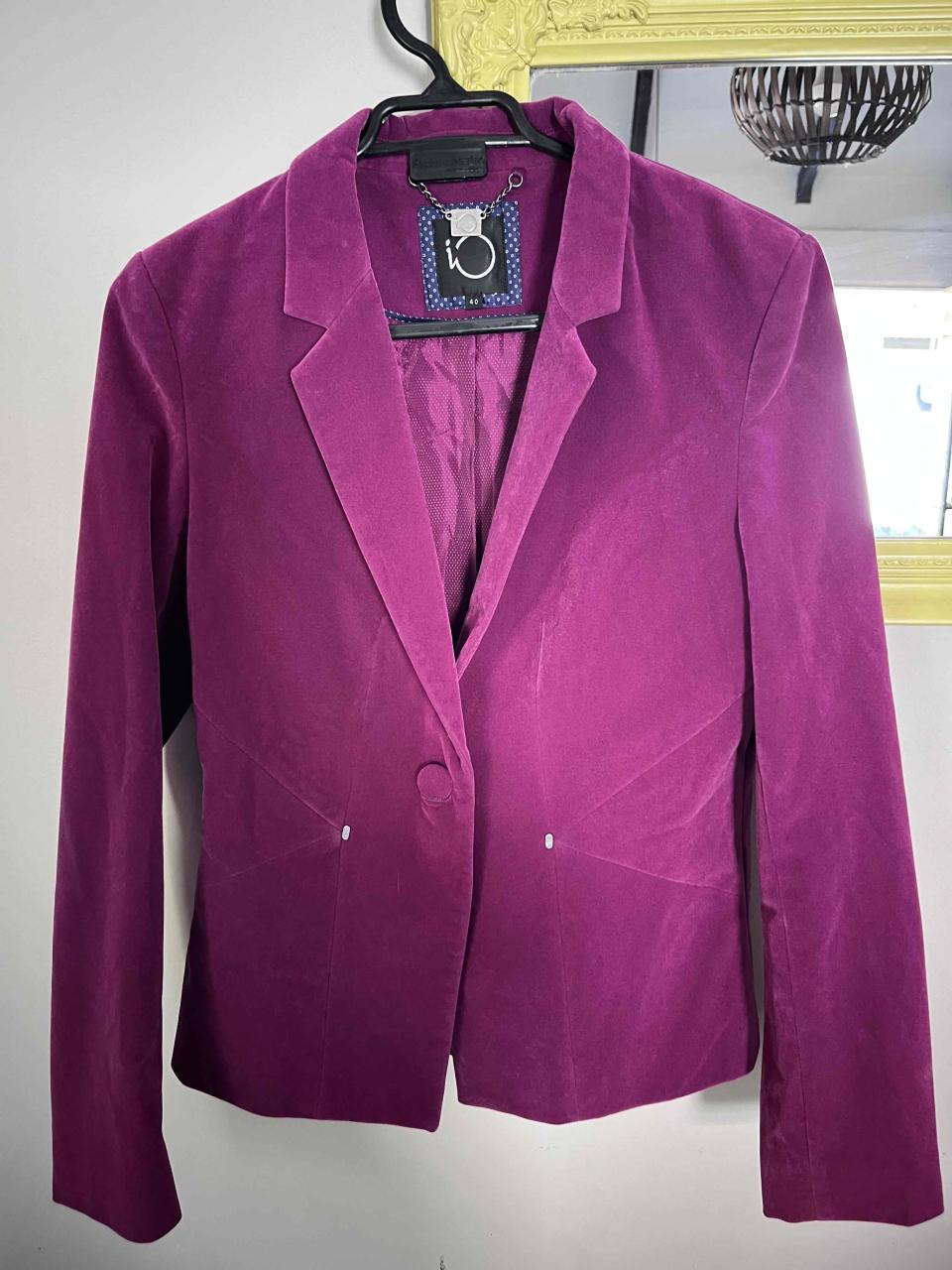 Blazer fucsia de terciopelo IÓ - miniatura 2
