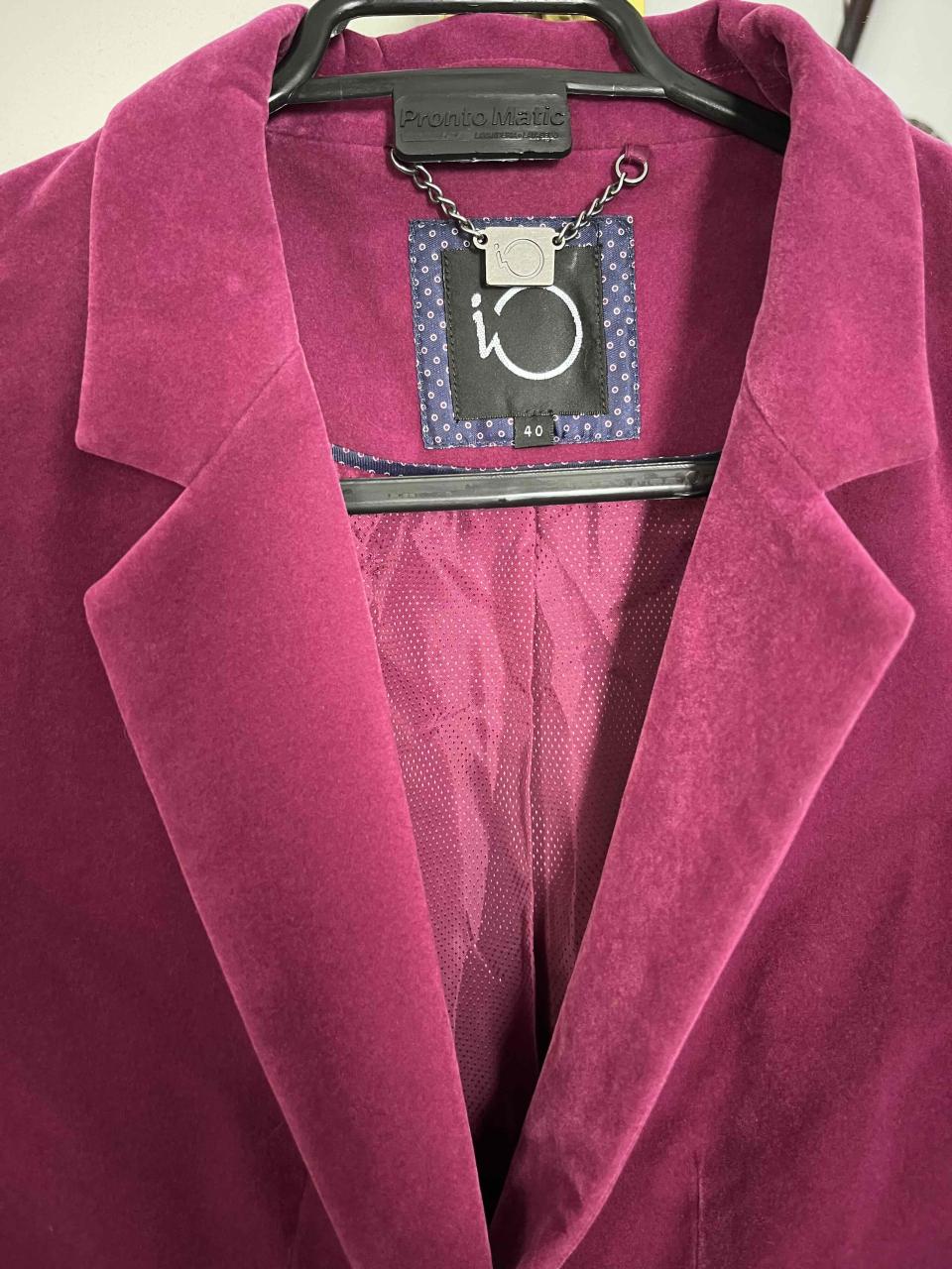 Blazer fucsia de terciopelo IÓ - miniatura 3