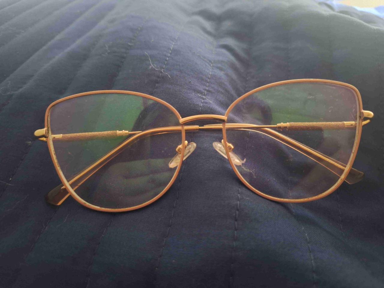 Lentes sin aumento de marco rosa dorado - miniatura 1