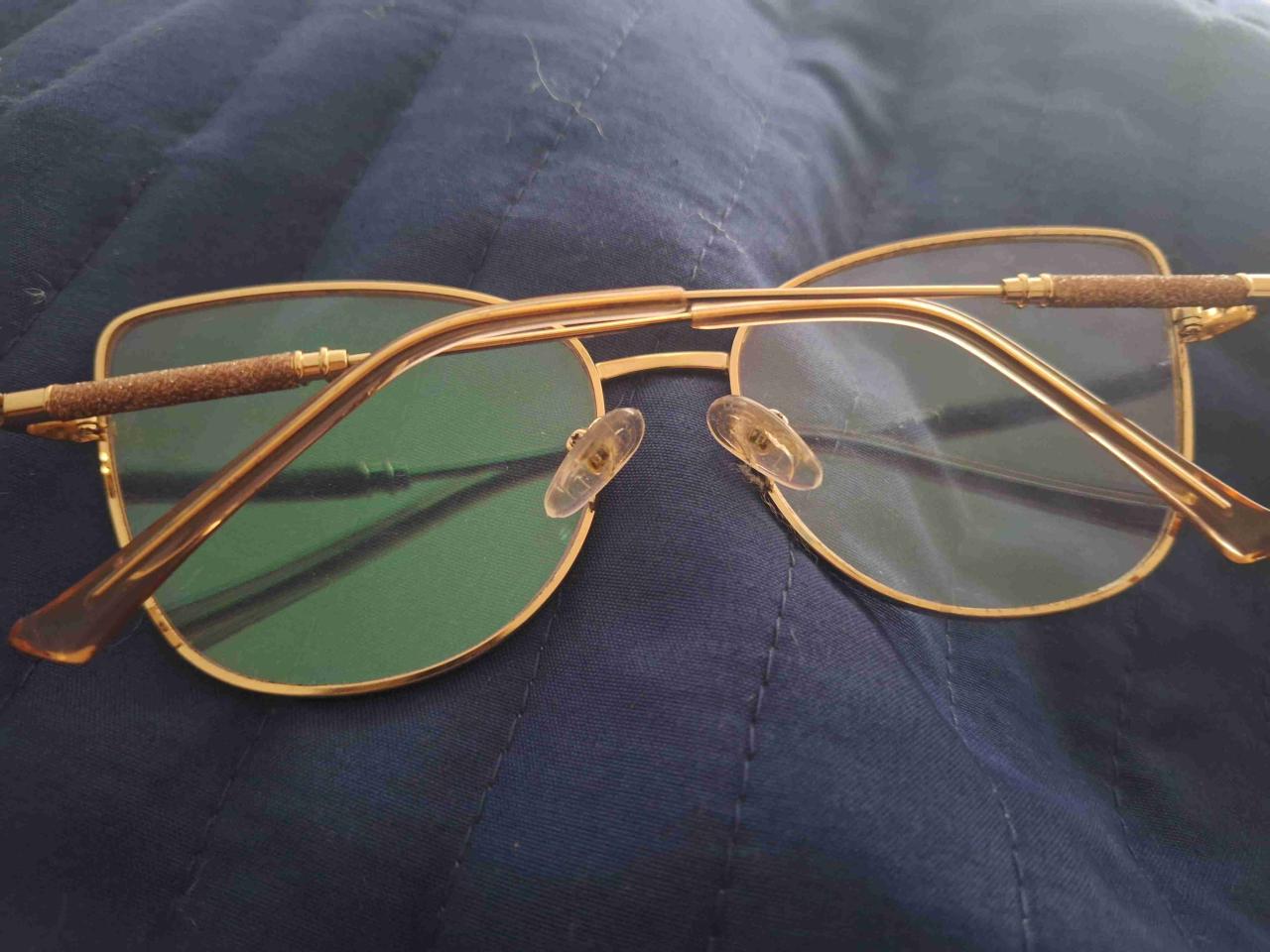Lentes sin aumento de marco rosa dorado - miniatura 2