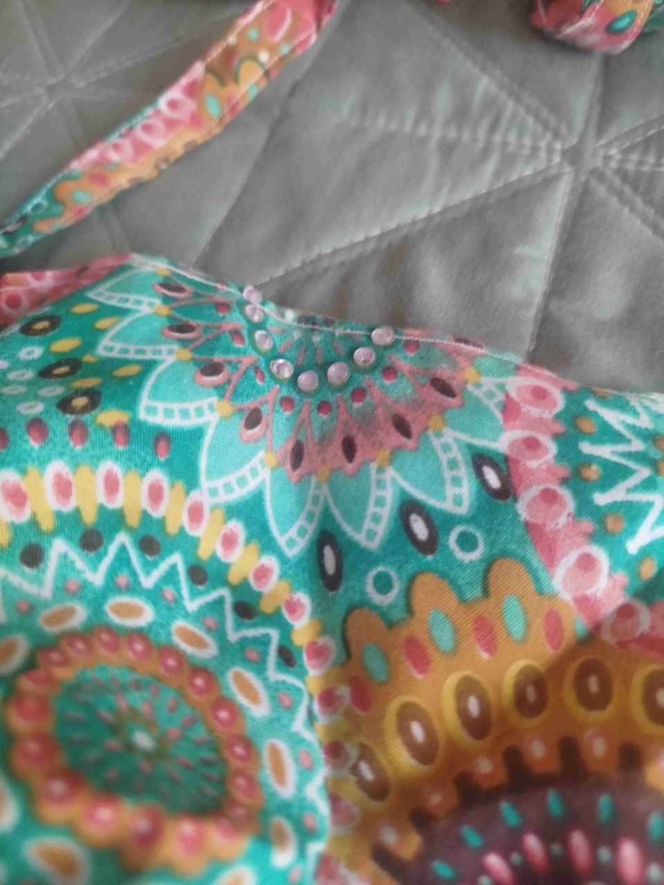 Bikini top multicolor bohemio - miniatura 3