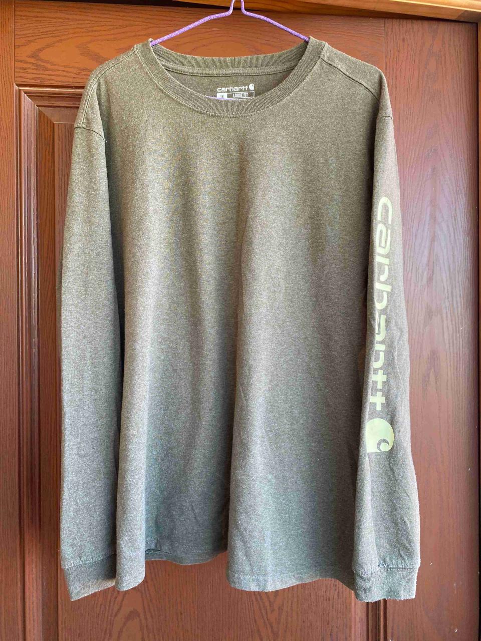 Polera manga larga Carhartt verde - miniatura 1