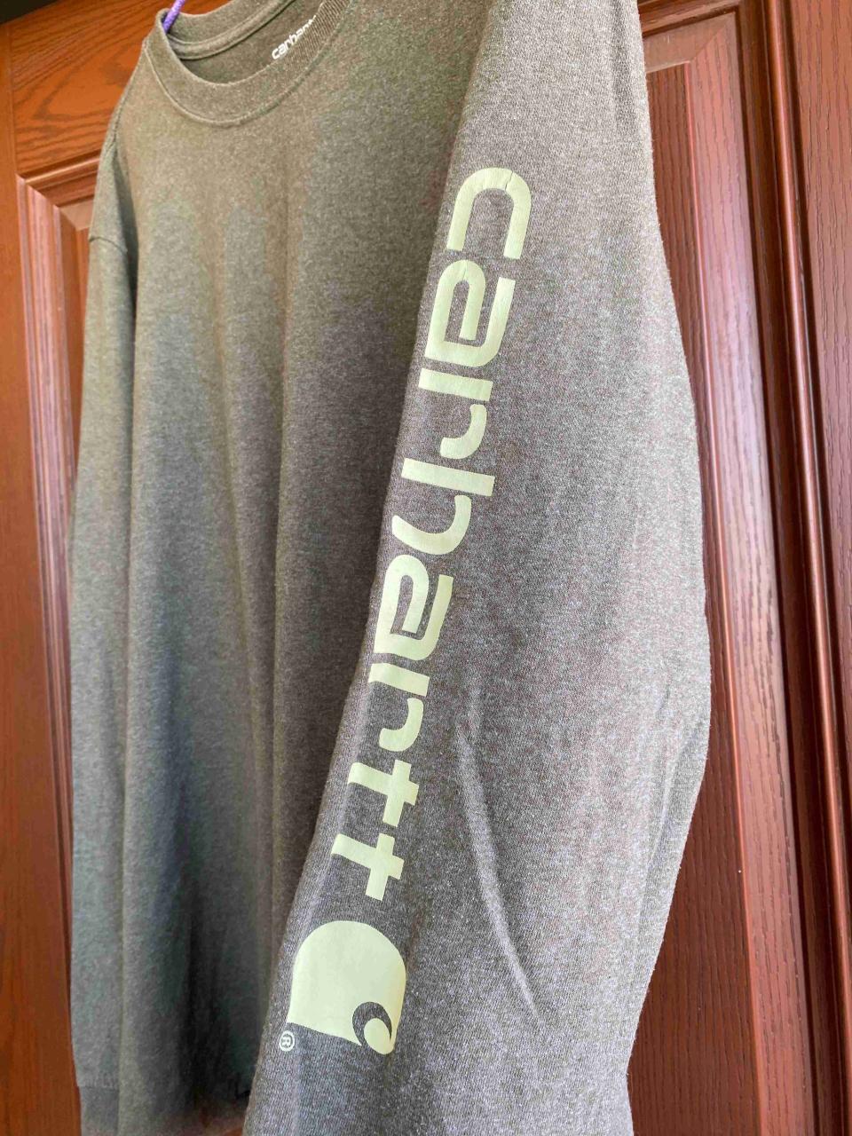 Polera manga larga Carhartt verde - miniatura 2