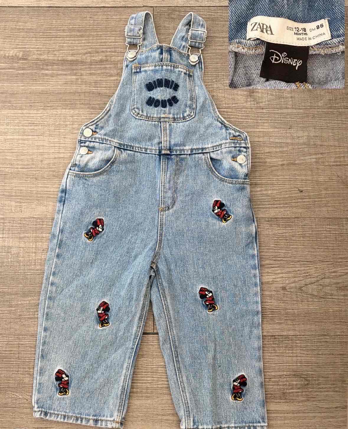 Jardinera de mezclilla Minnie Mouse Zara