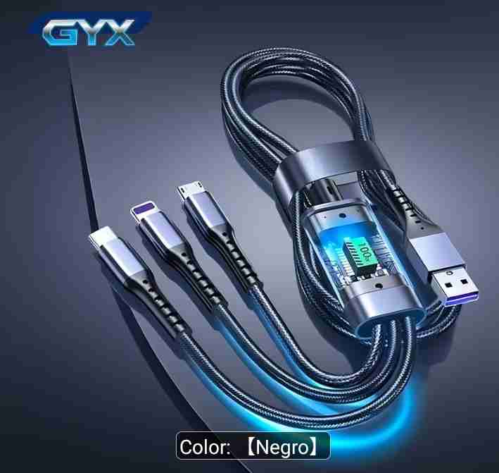 Cable USB a HDMI negro triple entrada - miniatura 2