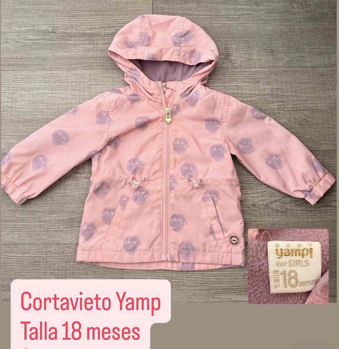 Cortaviento Yamp rosado 18 meses