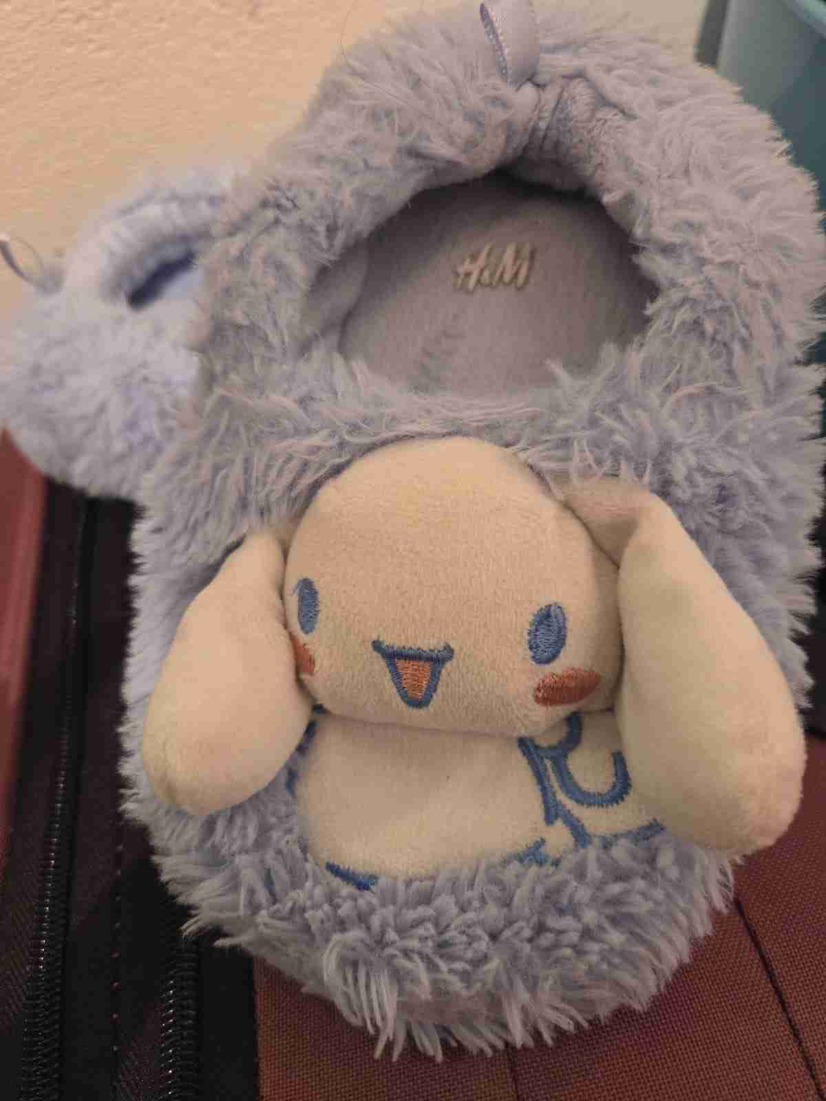 Pantuflas H&M peluche azul - miniatura 1