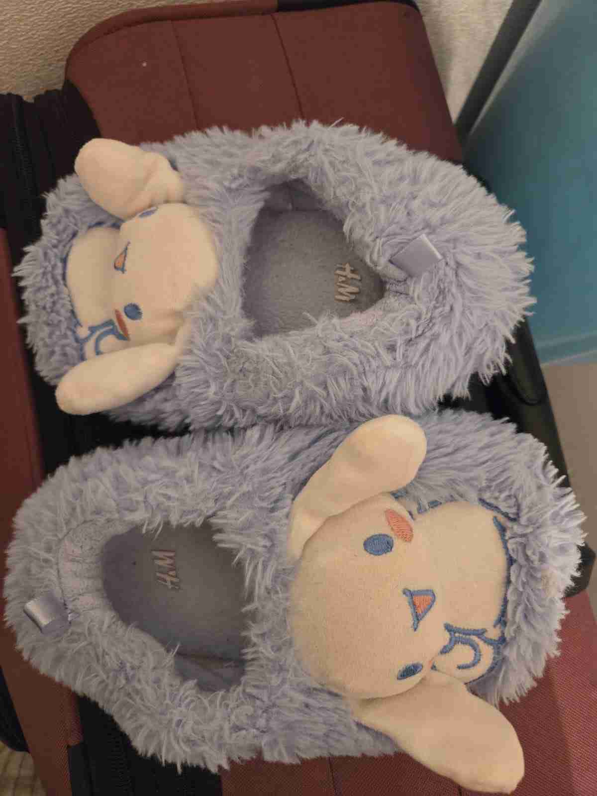 Pantuflas H&M peluche azul - miniatura 2