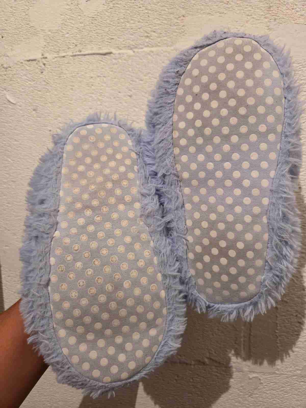 Pantuflas H&M peluche azul - miniatura 3
