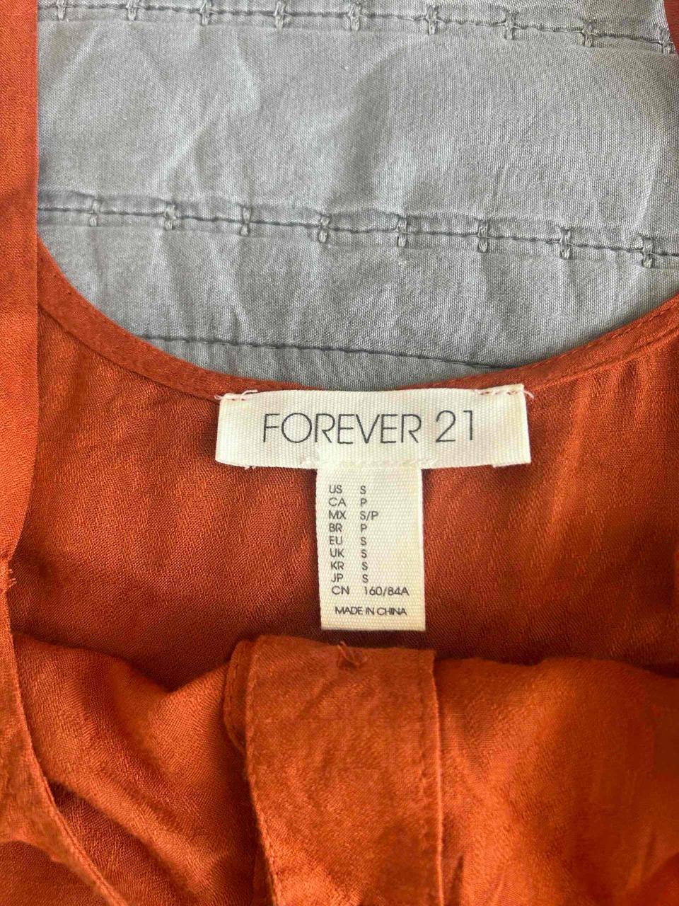 Blusa color terracota sin mangas - miniatura 2