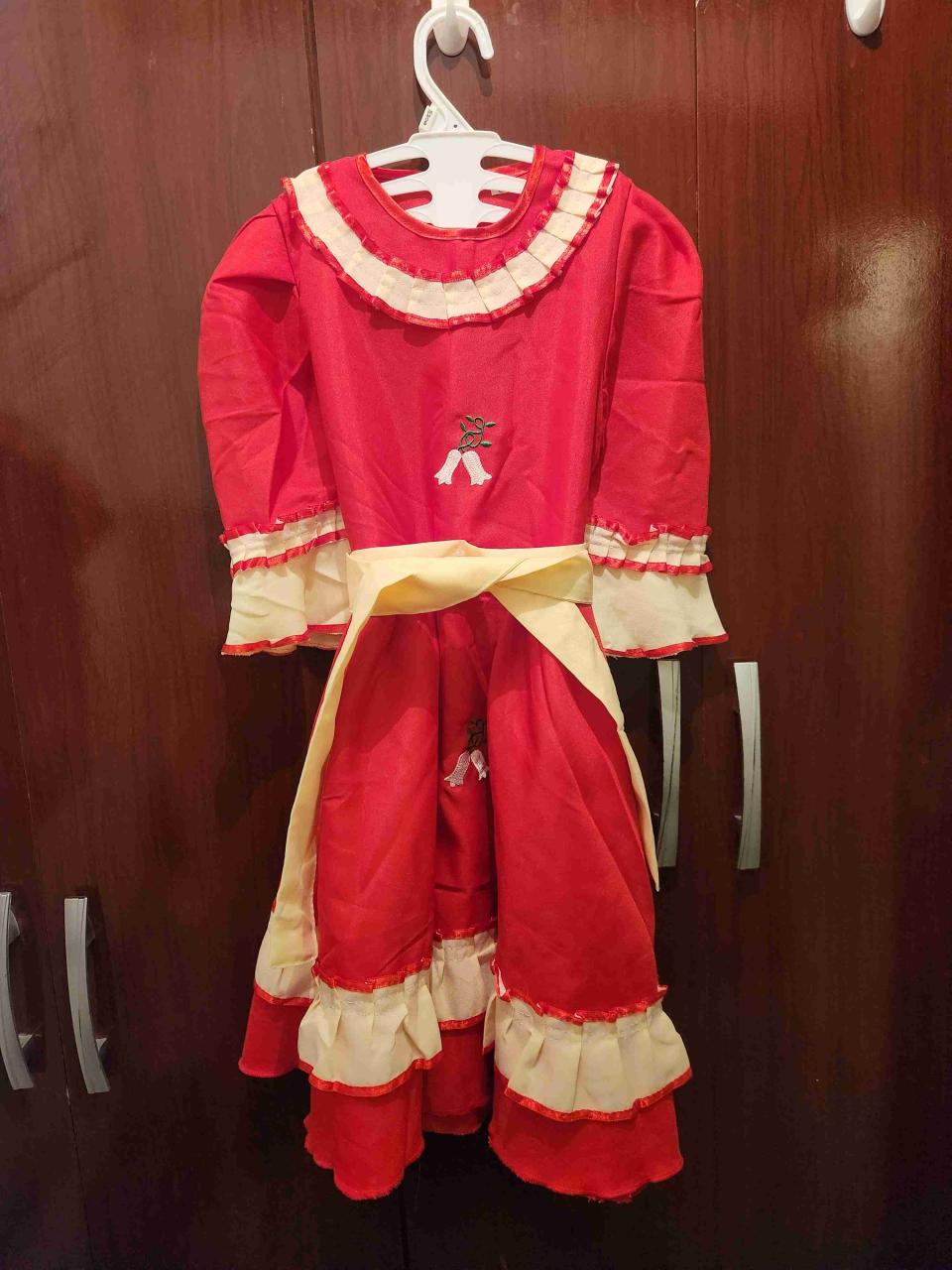 Vestido huasa niña rojo - miniatura 1