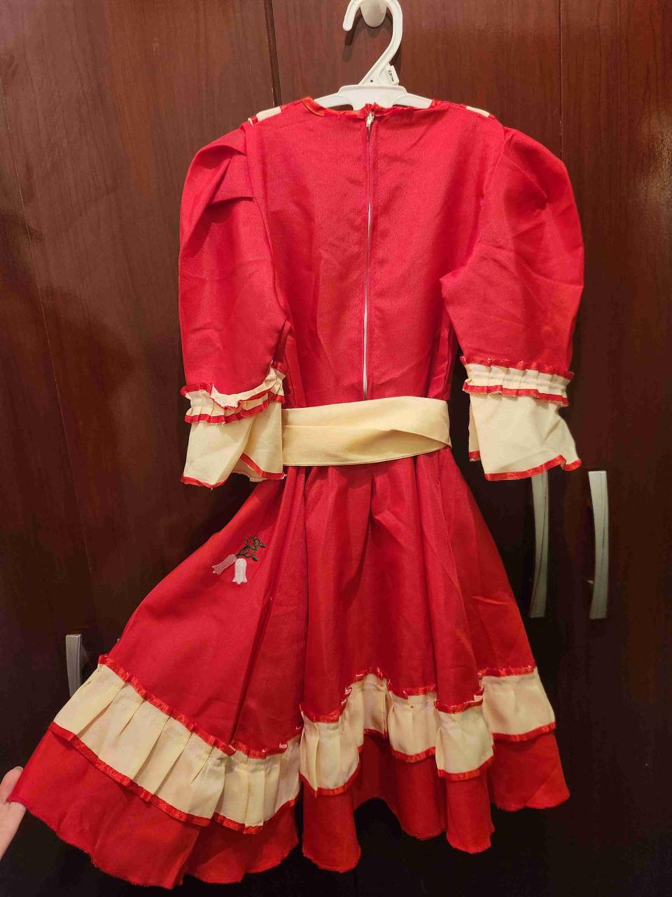 Vestido huasa niña rojo - miniatura 3