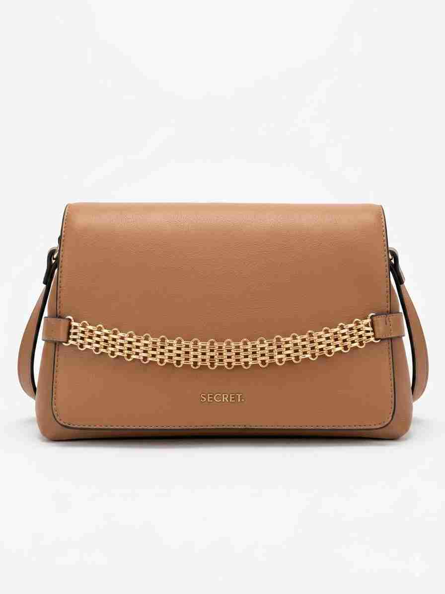 Cartera Marrón cadena dorada marca Secret - miniatura 1