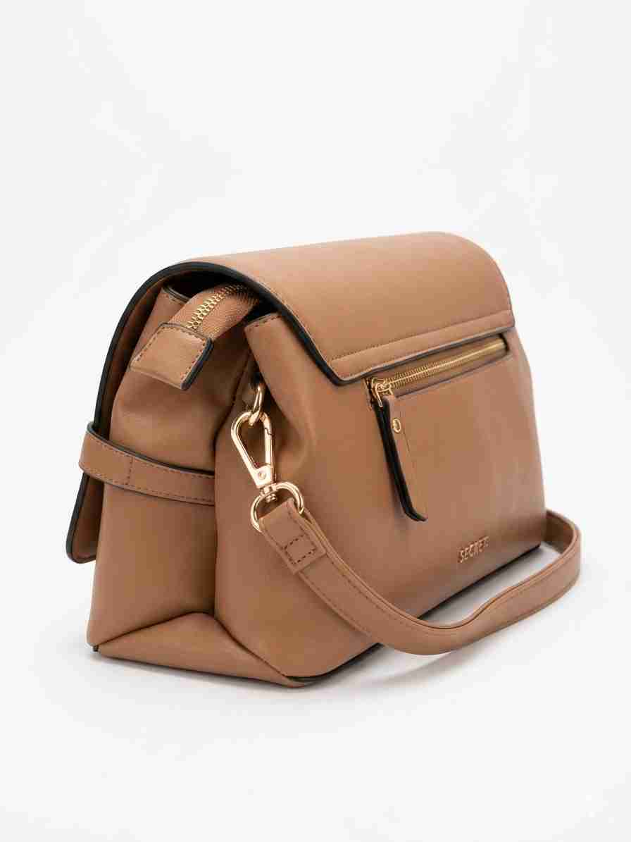 Cartera Marrón cadena dorada marca Secret - miniatura 2