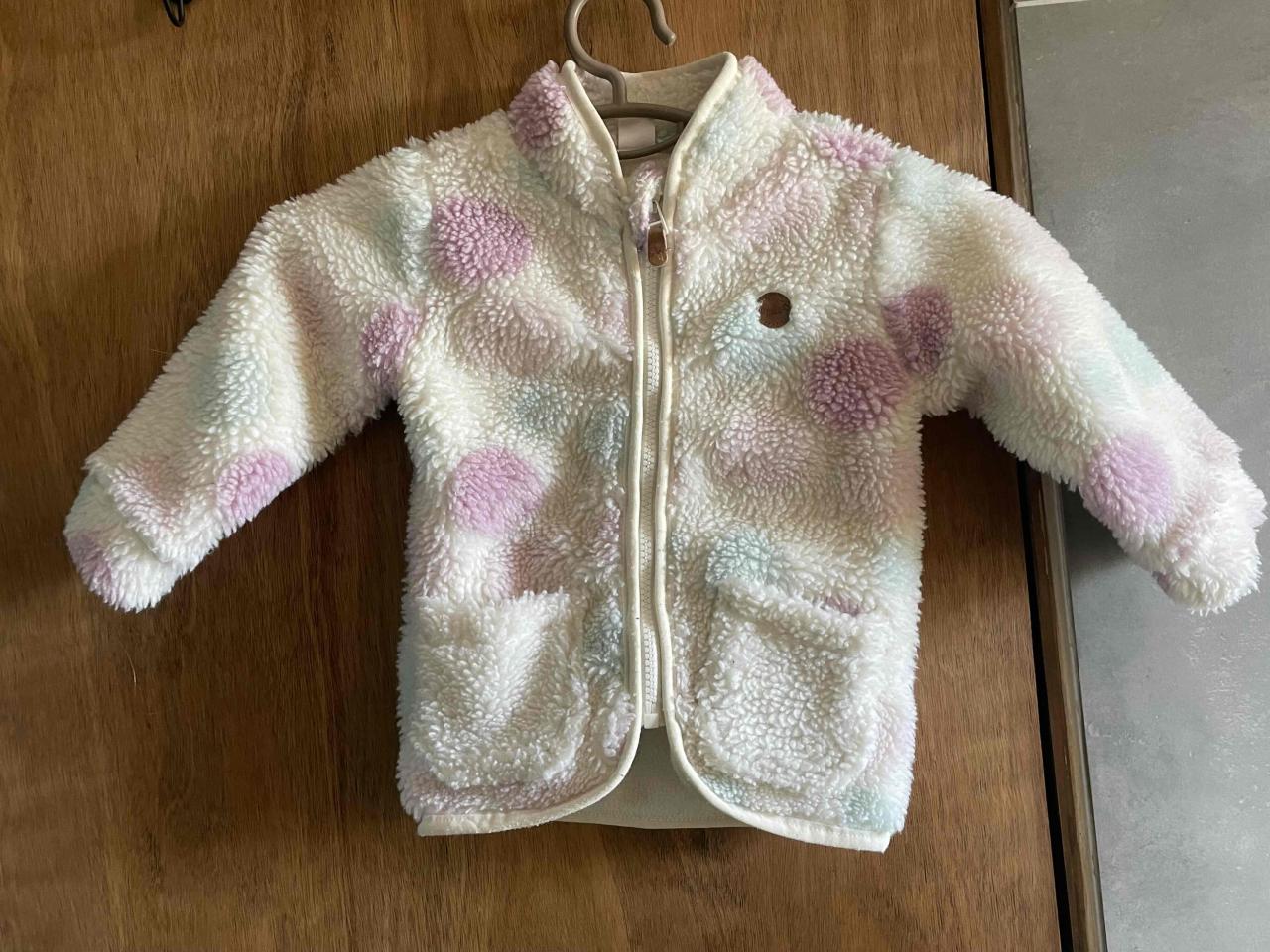 Chaqueta polar infantil colorida