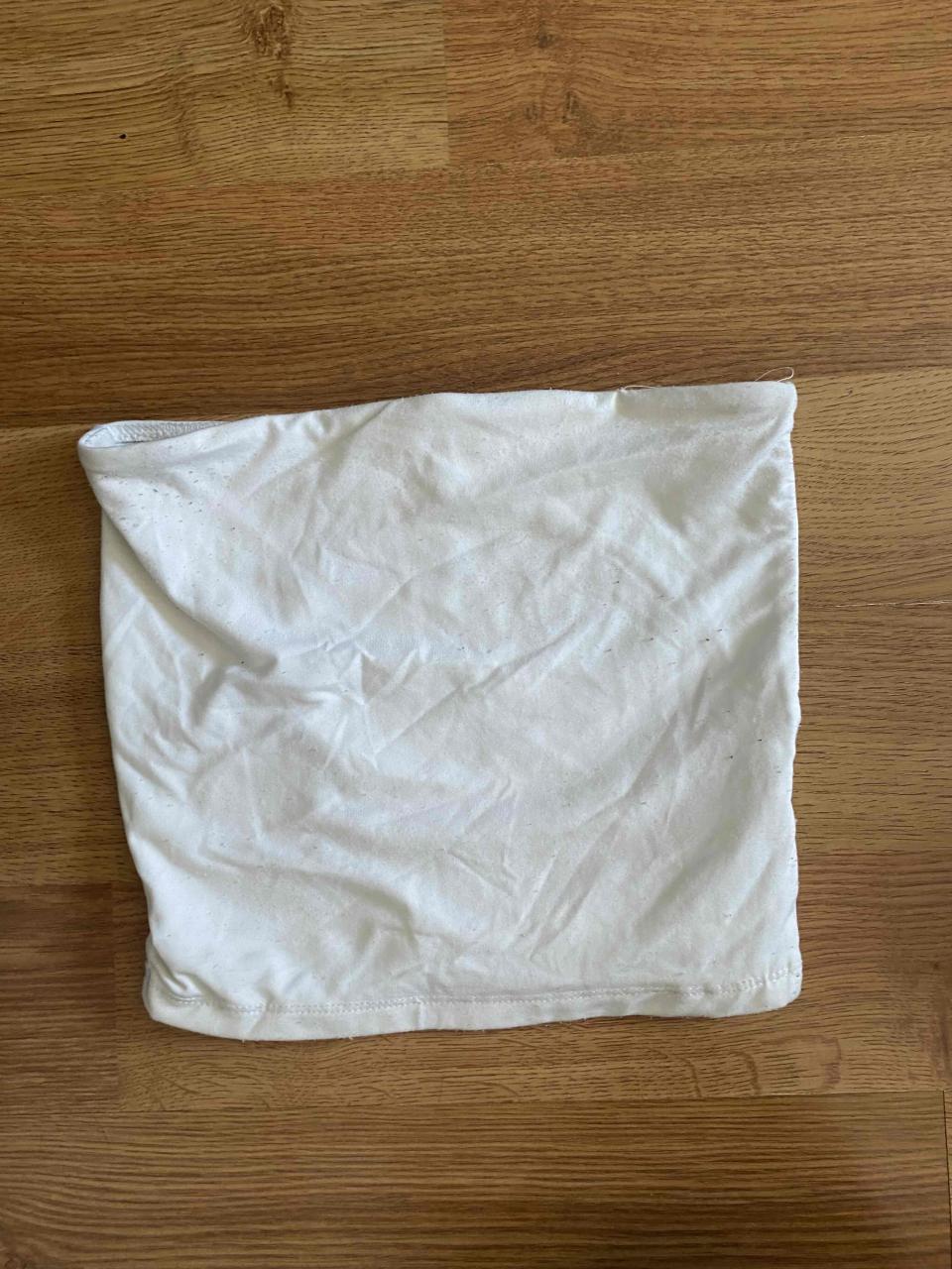 Top strapless blanco Bershka - miniatura 1
