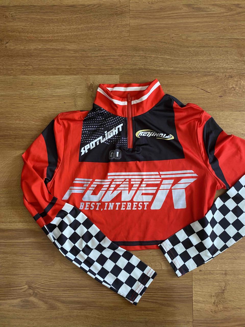 Polera disfraz F1 manga larga