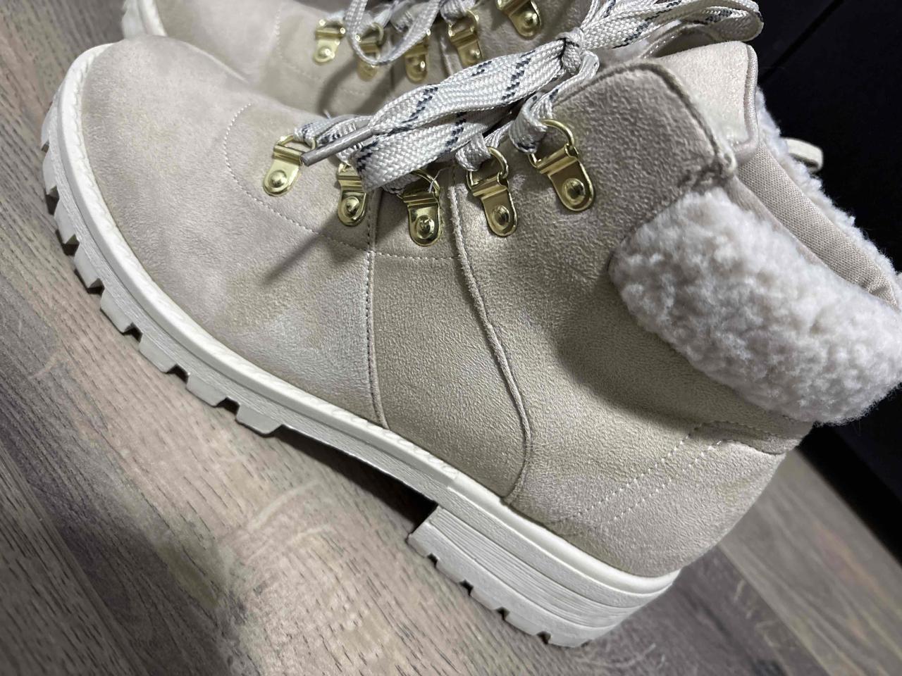 Botines beige de invierno - miniatura 6