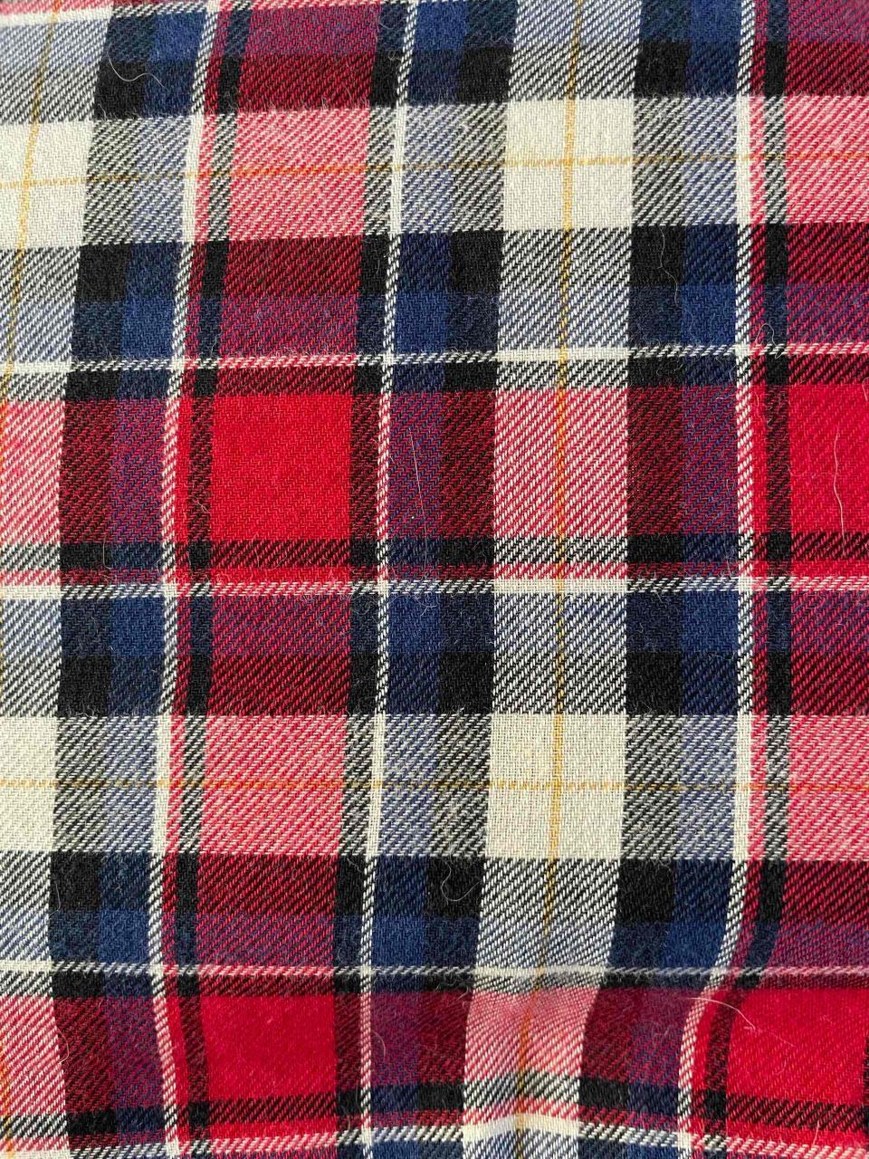 Crop top Camisa a cuadros roja y azul - miniatura 2