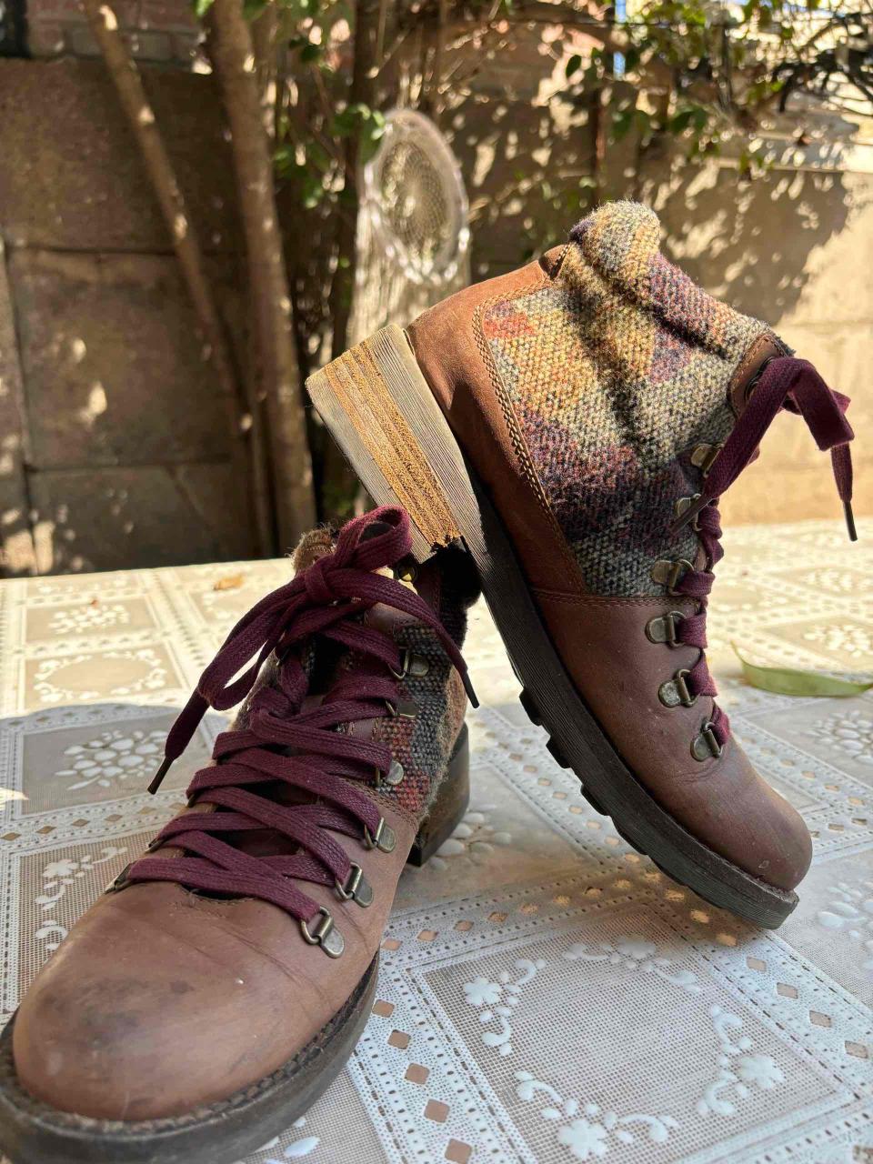 Botines de cuero burdeo - miniatura 3