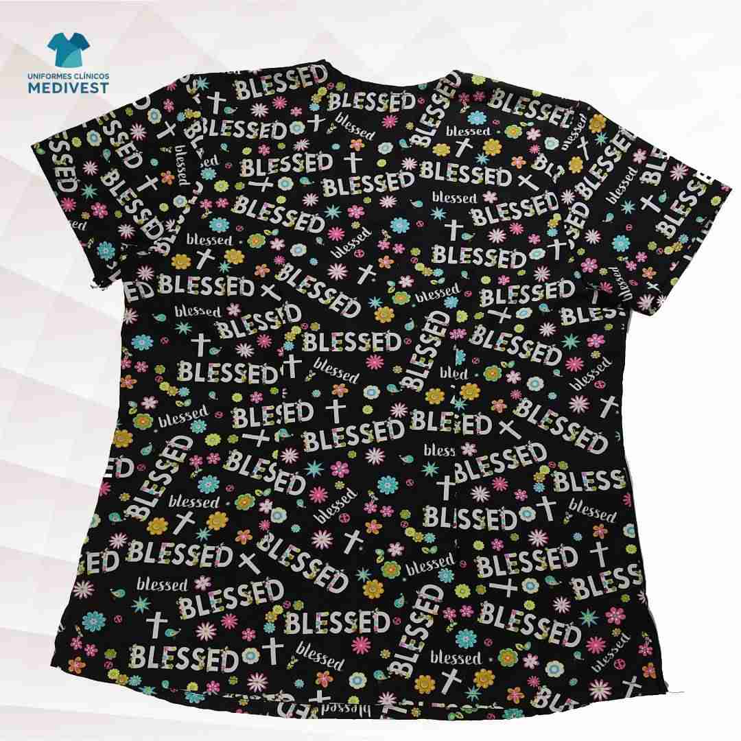 Blusa clínica estampada Blessed - miniatura 2