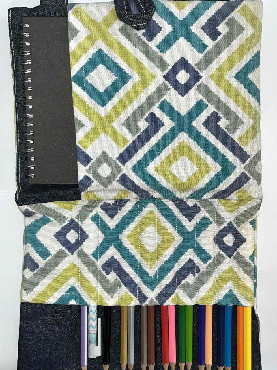 Bolso de tela con kit para colorear - miniatura 2