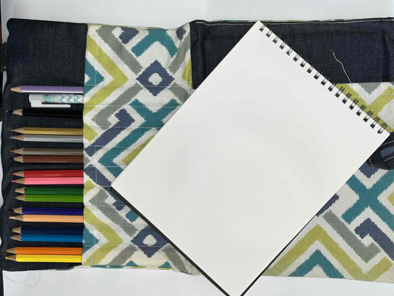 Bolso de tela con kit para colorear - miniatura 3