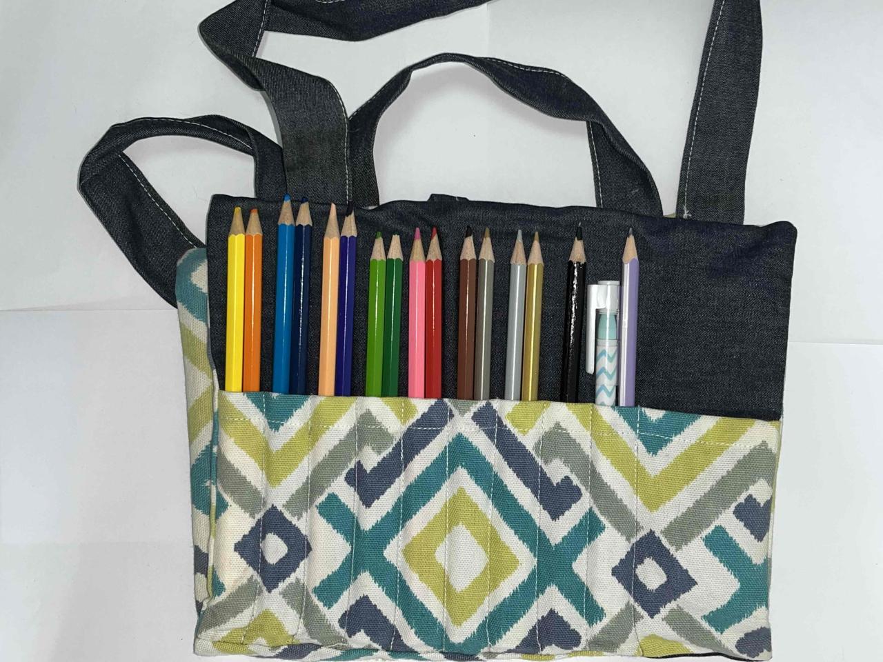 Bolso de tela con kit para colorear - miniatura 4