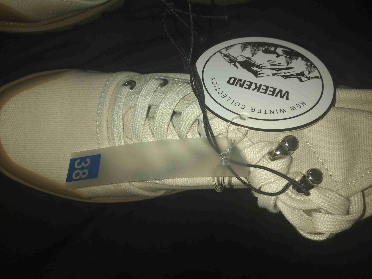 Botines beige verde con plataforma. - miniatura 4