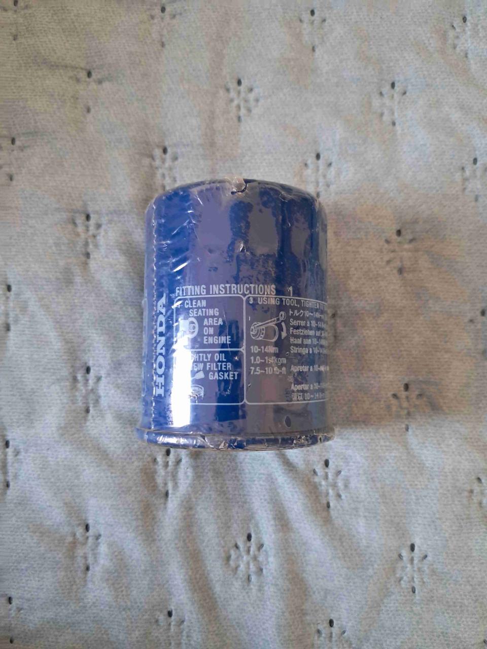 Filtro de aceite Honda nuevo